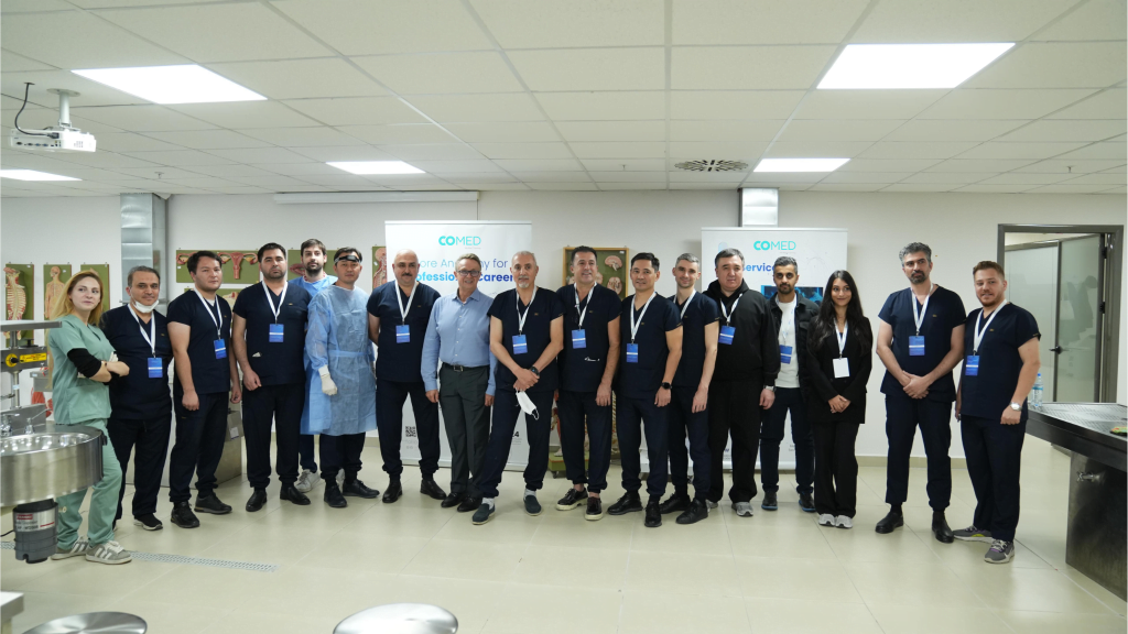 Comed Medical Training course in Turkey featuring hands-on cadaver training and advanced medical education
